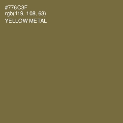 #776C3F - Yellow Metal Color Image